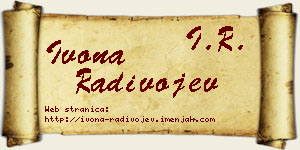 Ivona Radivojev vizit kartica